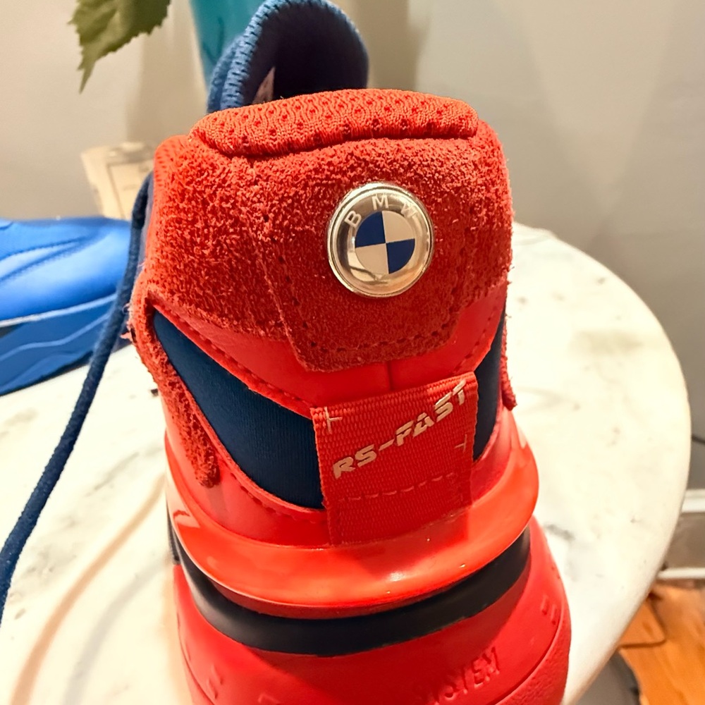 Blue and Red Athletic Sneakers - Picture 3 of 7